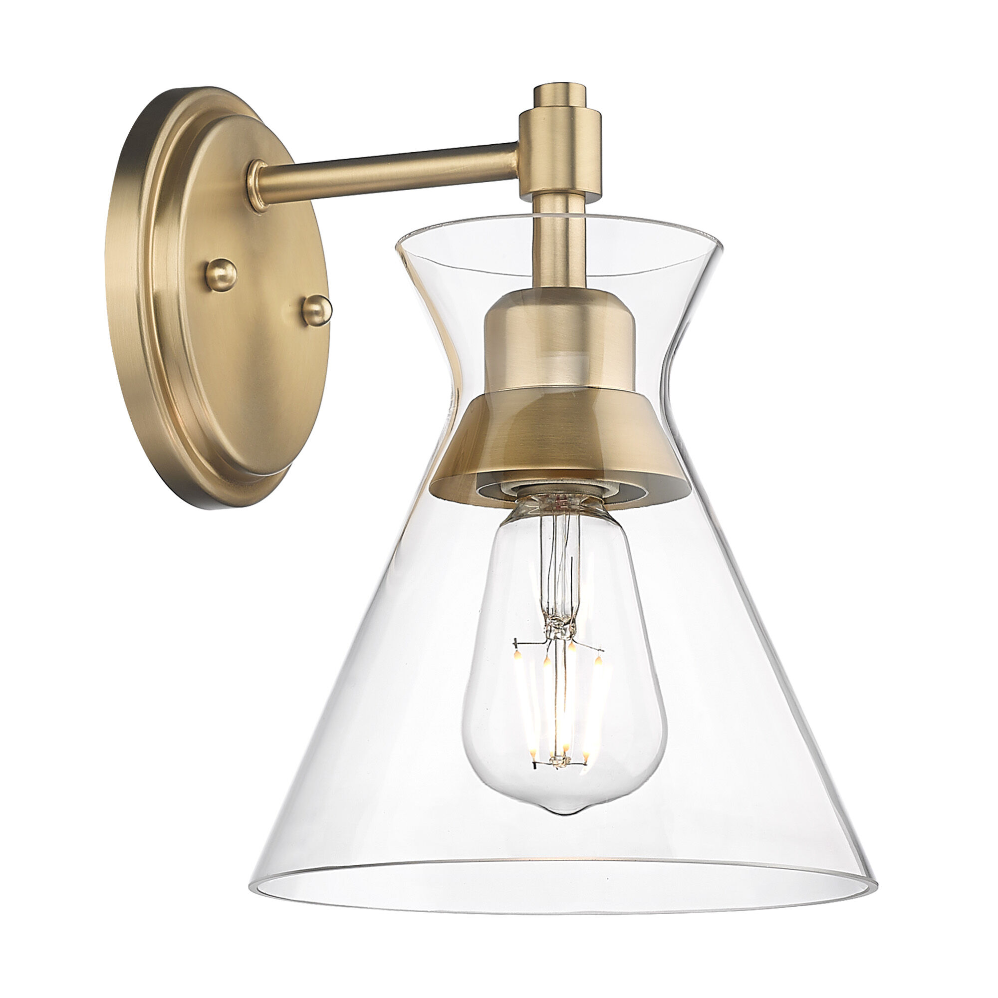 Champagne bronze wall sconce discount
